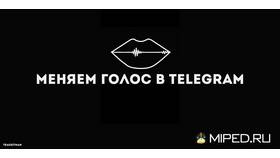 Как изменять голос в Telegram в Аврора