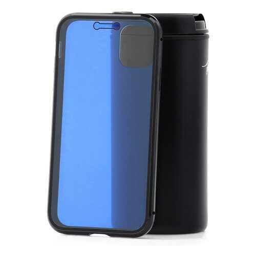 Чехол Apple iPhone 11 Kruche Metal Frame Blue Light Black в Аврора