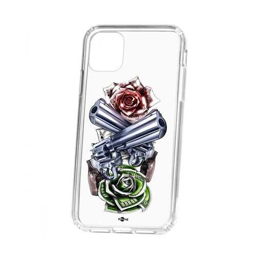 Чехол Apple iPhone 11 Kruche Print Карты деньги 2 ствола в Аврора