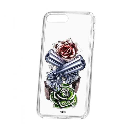 Чехол Apple iPhone 7 Plus Kruche Print Карты деньги 2 ствола в Аврора