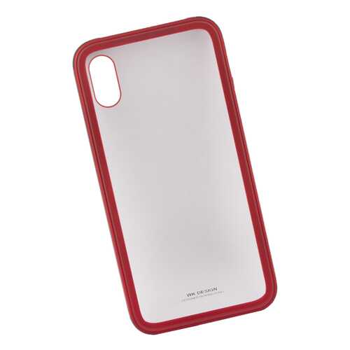 Чехол для iPhone X WK-Kingkong Series Glass Case (красный) в Аврора