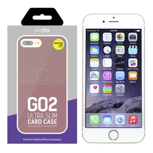 Чехол Dotfes G02 Carbon Fiber Card Case для iPhone 6/6s (rose gold) в Аврора