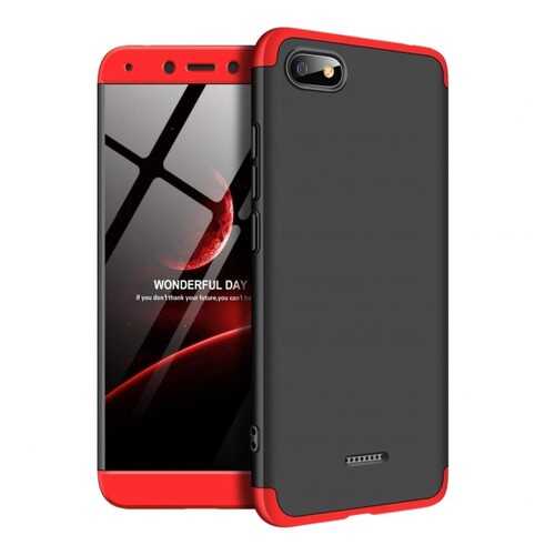 Чехол GKK LikGus для Xiaomi Redmi 6A Black/Red в Аврора