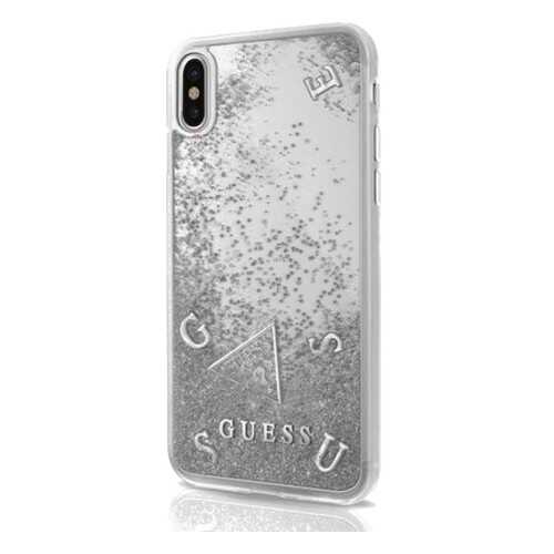 Чехол Guess Liquid Glitter для Phone X/Xs Transparen/Silver в Аврора