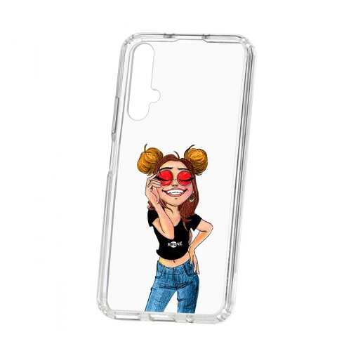 Чехол Huawei Honor 20 Kruche Print Smiling в Аврора