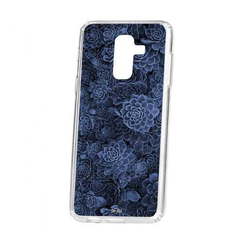 Чехол Kruche для Samsung Galaxy A6 Plus (2018) A605f Print Каменная роза в Аврора