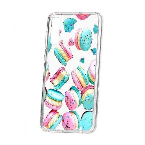 Чехол Kruche для Samsung Galaxy A70 2019 Print Макарон в Аврора
