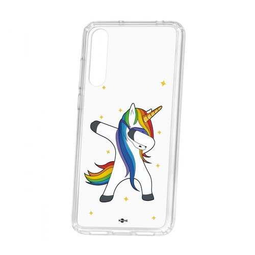 Чехол Kruche Huawei P20 Pro (Plus) Print Единорожка в Аврора