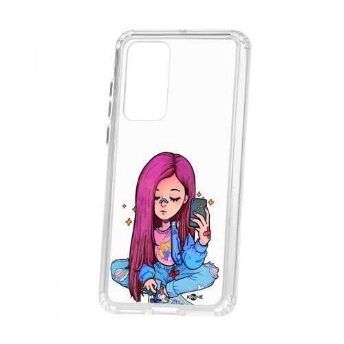 Чехол Kruche Huawei P40 Print Pink Hair в Аврора