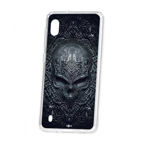 Чехол Kruche Samsung Galaxy A10 2019 Print Череп техно в Аврора