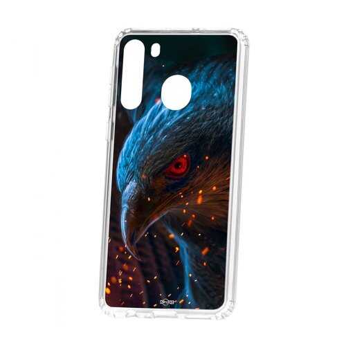 Чехол Kruche Samsung Galaxy A21 Print Орел в Аврора