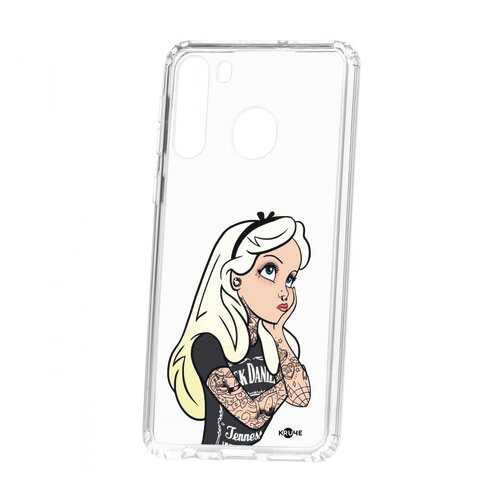 Чехол Kruche Samsung Galaxy A21 Print Tattoo Girl в Аврора