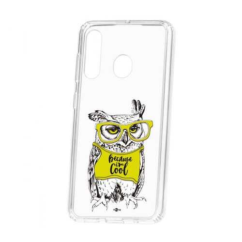 Чехол Kruche Samsung Galaxy A60 2019 Print Сова в очках в Аврора