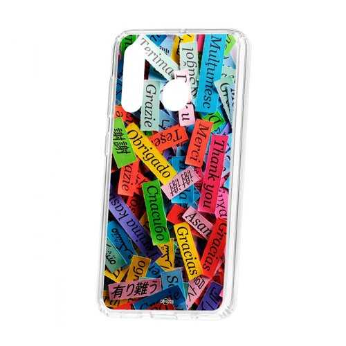 Чехол Kruche Samsung Galaxy A60 2019 Print Thank you в Аврора