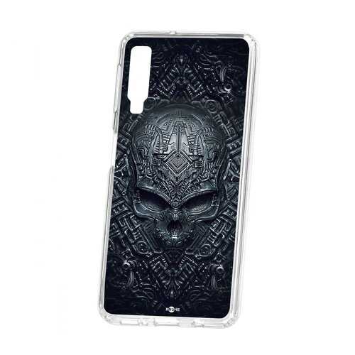 Чехол Kruche Samsung Galaxy A7 (2018) A750 Print Череп техно в Аврора