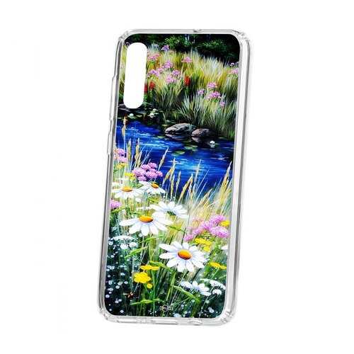 Чехол Kruche Samsung Galaxy A70 2019 Print Ромашки у ручья в Аврора