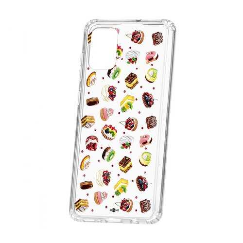 Чехол Kruche Samsung Galaxy A71 Print Cake в Аврора