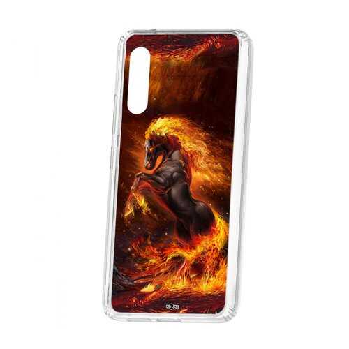 Чехол Kruche Samsung Galaxy A90 5G Print Конь огонь в Аврора