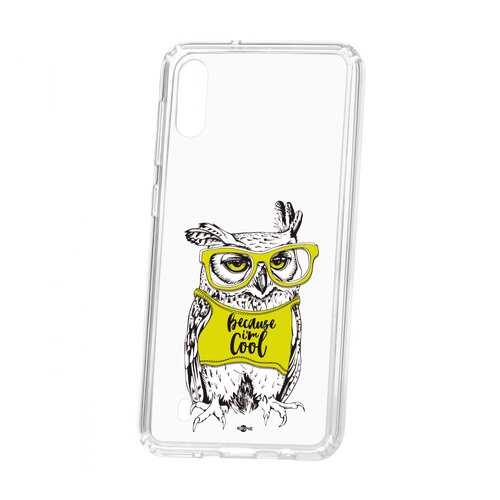 Чехол Kruche Samsung Galaxy M10 Print Сова в очках в Аврора