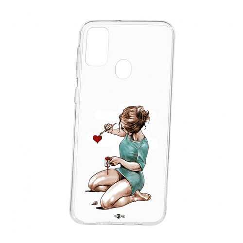 Чехол Kruche Samsung Galaxy M30S Print Рисуя любовь в Аврора