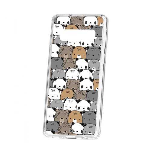 Чехол Kruche Samsung Galaxy S10 Print Медвежата в Аврора