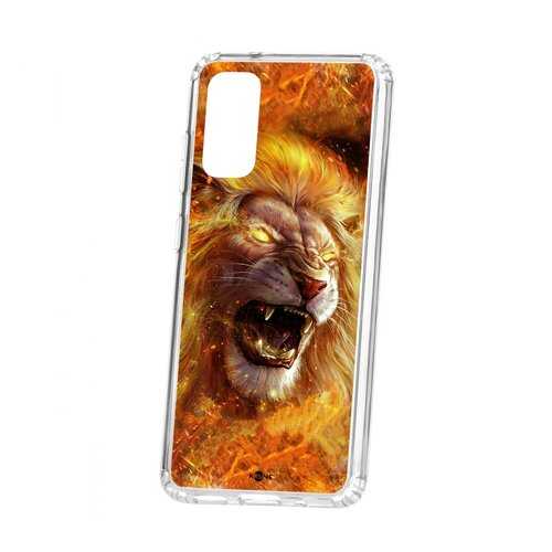 Чехол Kruche Samsung Galaxy S20 Print Лев в Аврора
