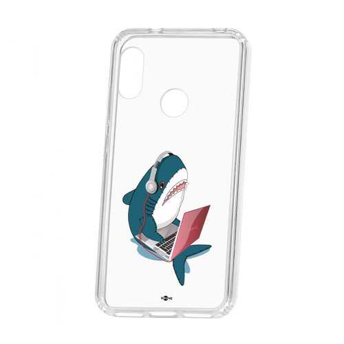 Чехол Kruche Xiaomi Redmi 6 Pro Print Акула в Аврора