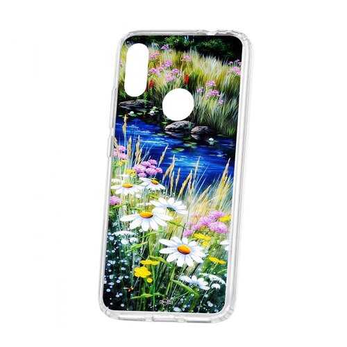 Чехол Kruche Xiaomi Redmi Note 7 Print Ромашки у ручья в Аврора