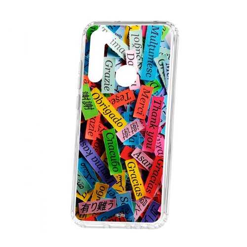 Чехол Kruche Xiaomi Redmi Note 8T Print Thank you в Аврора