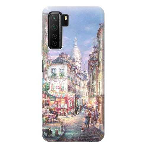 Чехол RE:PA для Huawei Nova 7 SE / Honor 30s с принтом Пейзаж Монмартра в Аврора