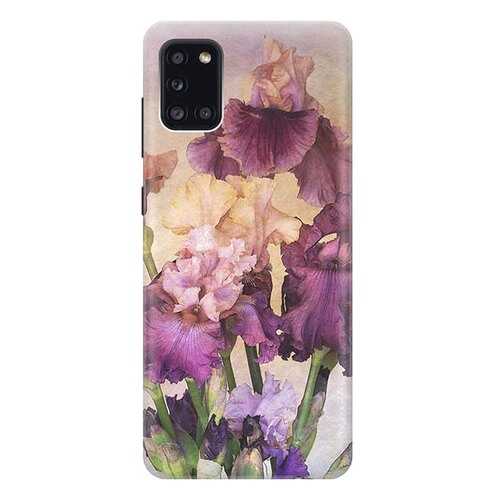 Чехол RE:PA для Samsung Galaxy A31 с принтом Фиолетовые цветы в Аврора