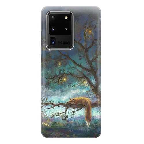 Чехол RE:PA для Samsung Galaxy S20 Ultra с принтом Лиса на дереве в Аврора