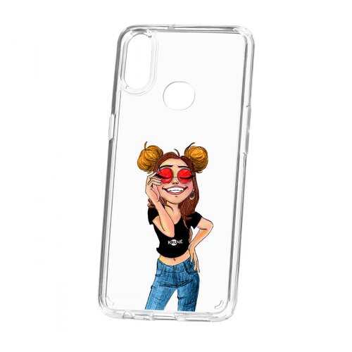 Чехол Samsung Galaxy A10S Kruche Print Smiling в Аврора