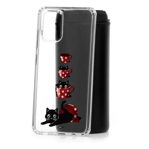 Чехол Samsung Galaxy A51 Kruche Print Котенок в чашке в Аврора