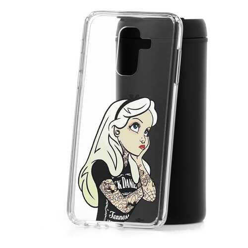 Чехол Samsung Galaxy A6 Plus (2018) A605f Kruche Print Tattoo Girl в Аврора