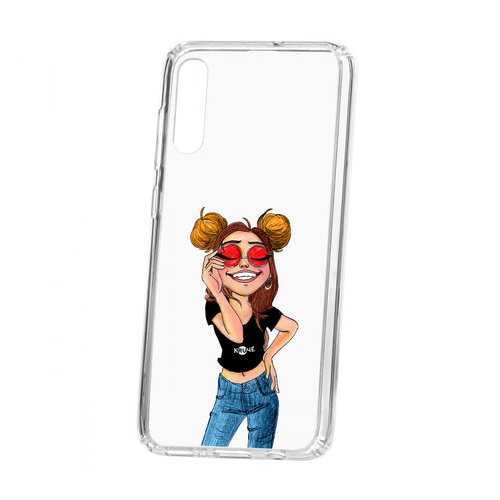 Чехол Samsung Galaxy A70 Kruche Print Smiling в Аврора