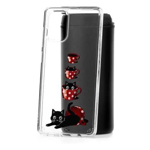 Чехол Samsung Galaxy A71 Kruche Print Котенок в чашке в Аврора