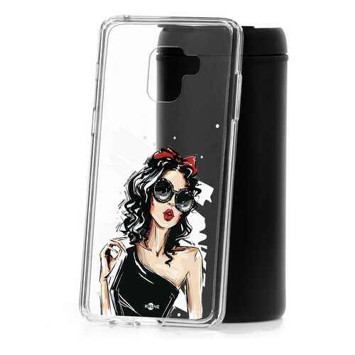 Чехол Samsung Galaxy A8+ 2018 (A730) Kruche Print Фэшн леди в Аврора