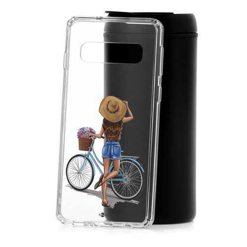 Чехол Samsung Galaxy S10 Kruche Print Велосипедная прогулка в Аврора