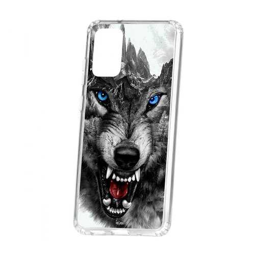 Чехол Samsung Galaxy S20 Plus Kruche Print Волк в Аврора