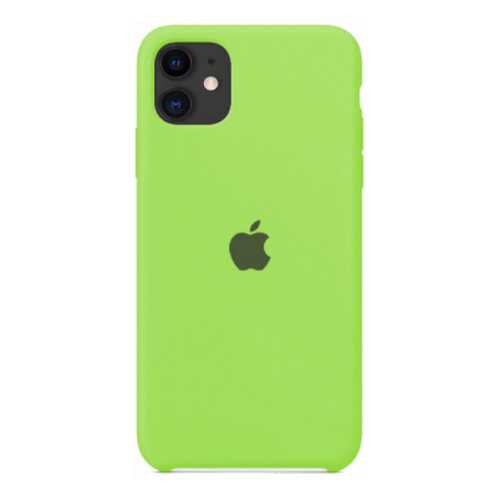Чехол Silicone Case Lux для iPhone 11 Bright Green в Аврора