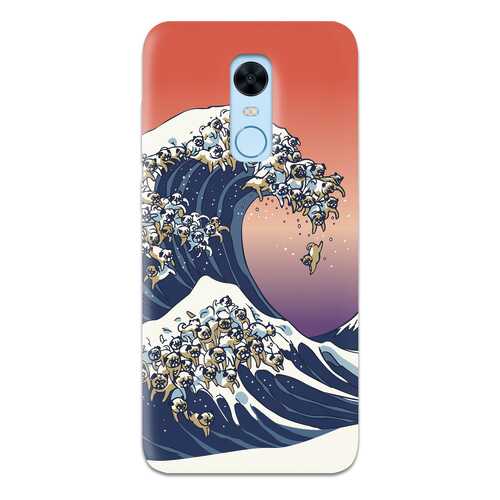 Чехол СМАКС The Great Wave of Pug для Xiaomi Redmi 5 Plus (2017) в Аврора