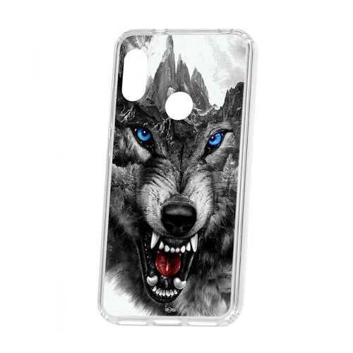 Чехол Xiaomi Redmi 6 Pro Kruche Print Волк в Аврора