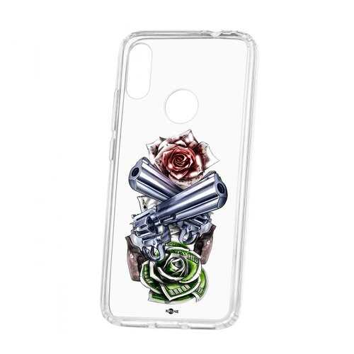 Чехол Xiaomi Redmi Note 7 Kruche Print Карты деньги 2 ствола в Аврора