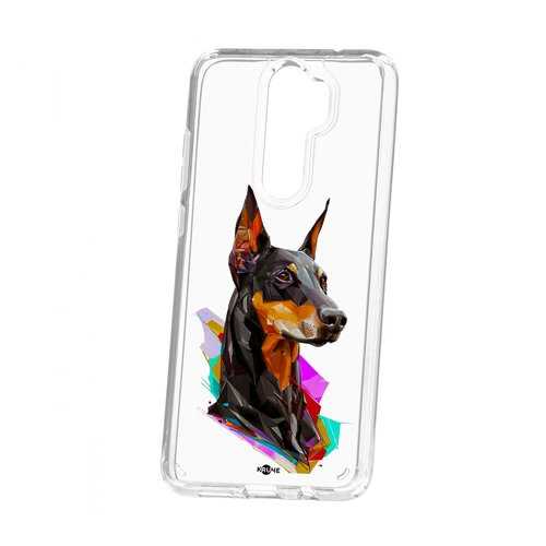 Чехол Xiaomi Redmi Note 8 Pro Kruche Print Доберман в Аврора