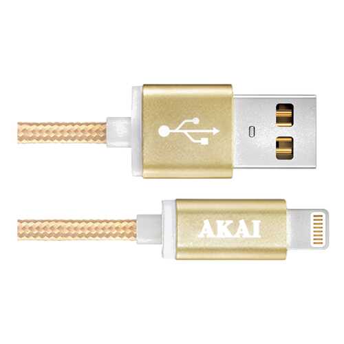 Кабель AKAI Lightning 1м Gold в Аврора