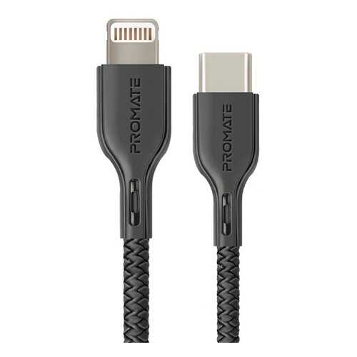 Кабель Promate PowerLink USB Type-C to Lightning MFI (1.2m) Black в Аврора