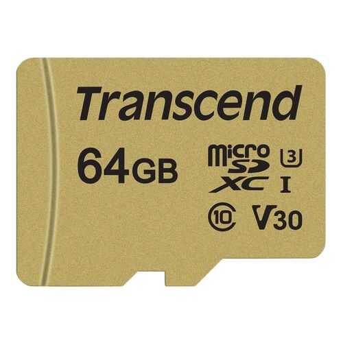 Карта памяти Transcend Micro SD TS64GUSD500S 64GB в Аврора