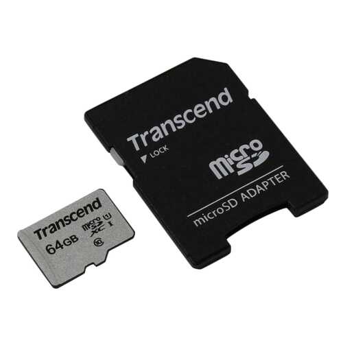 Карта памяти Transcend Micro SDHC TS64GUSD300S-A 64GB в Аврора