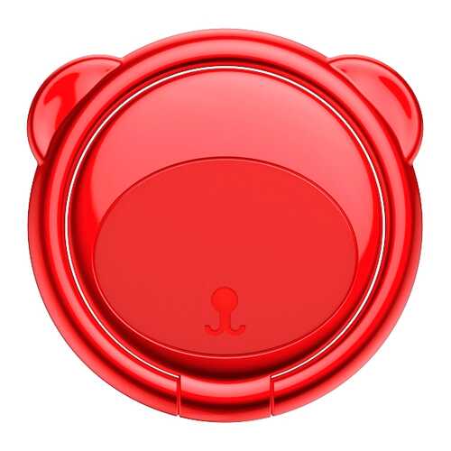 Кольцо-держатель Baseus Bear Finger Metal Ring Grip Stand Holder Red в Аврора